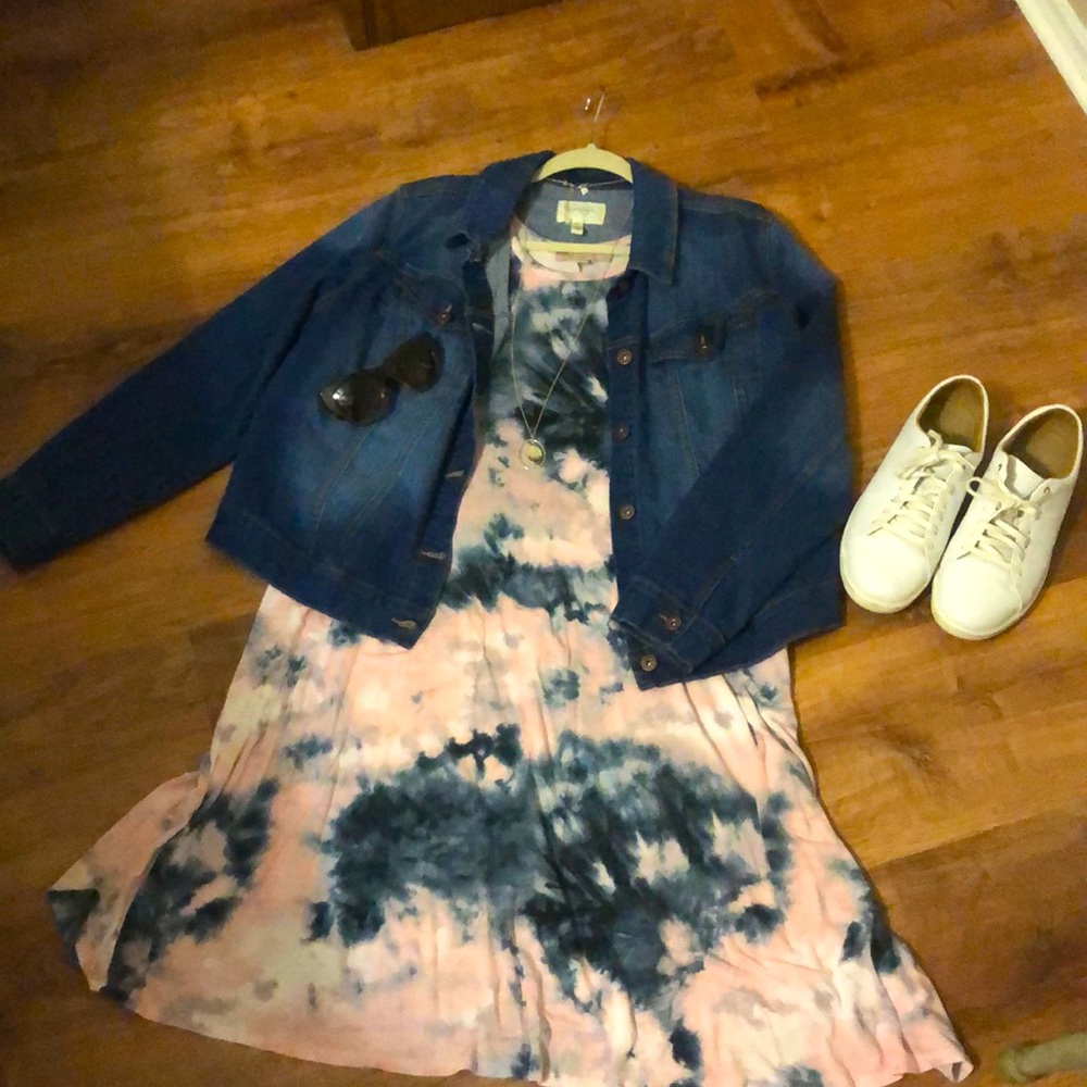 Mandy Sleeveless Tie-dyed Sundress